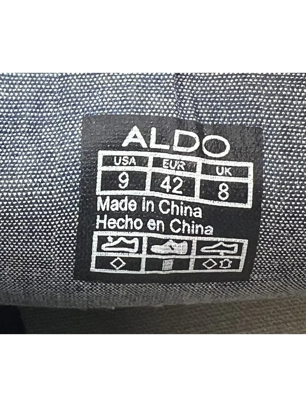 ALDO Men's Size 9 White Perforated Casual Oxford Sneakers Lace Up Comfort Shoes